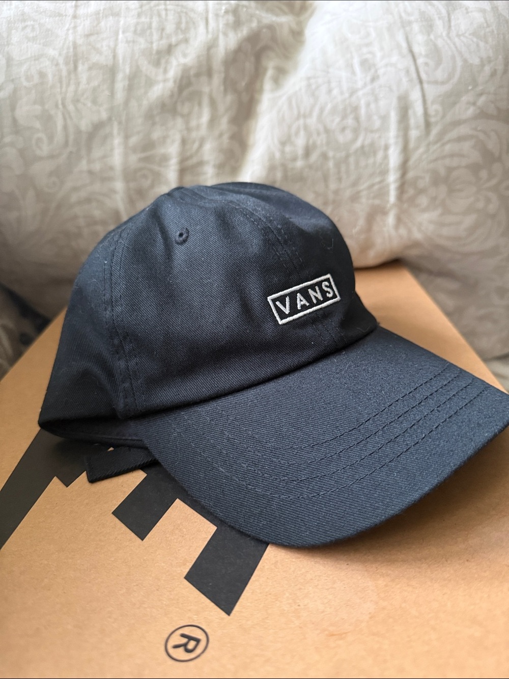 Vans Black Embroidered Logo Baseball Cap